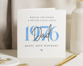 50th Birthday Card for Dad, Personalised Birthday Card, Birthday Card for Him, 1976 Dad Card, Custom Milestone Card, Dad 50th Card