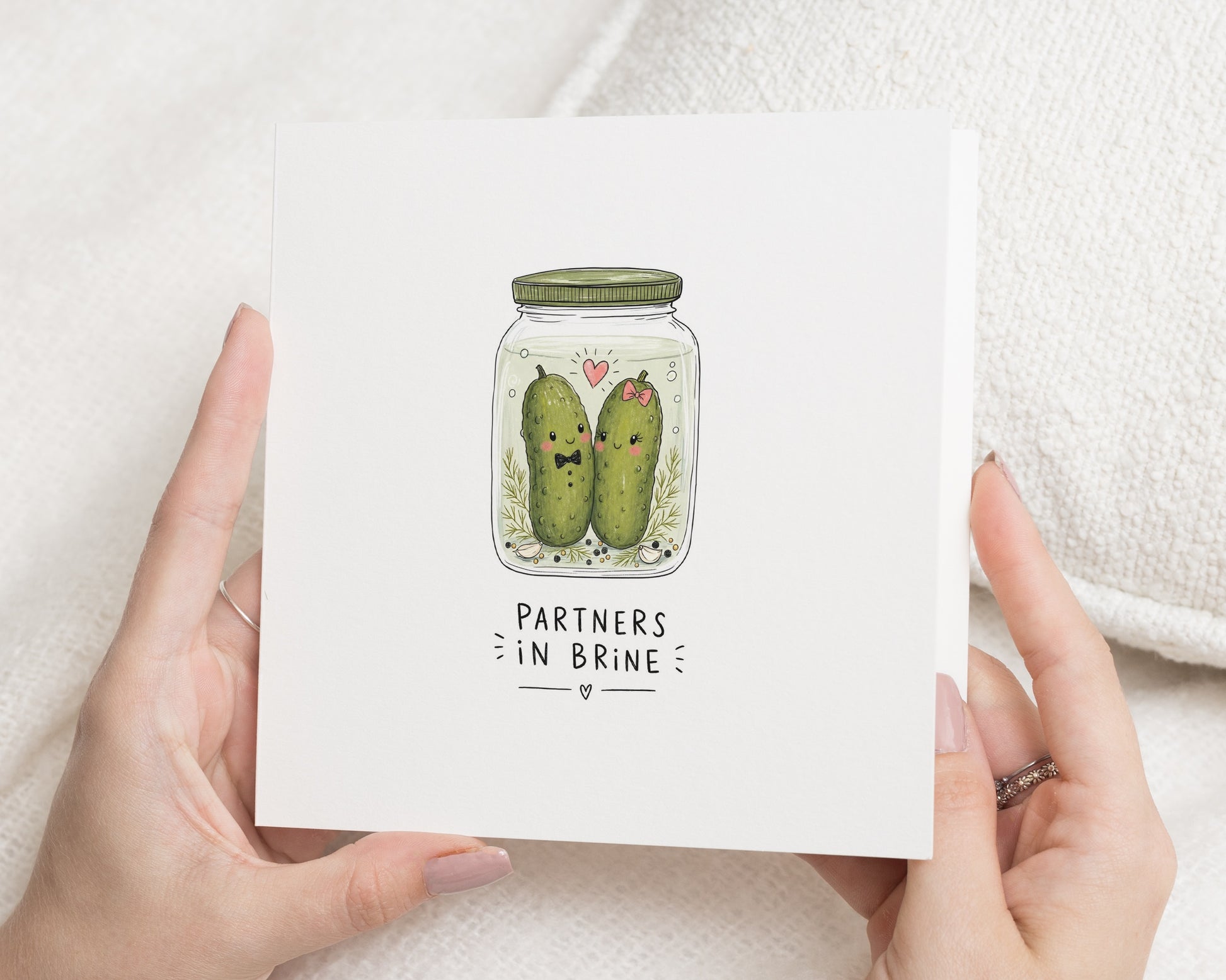 Birthday Card for Partner, Funny Birthday Card for Boyfriend, Girlfriend Birthday Card, Husband Wife Birthday Card, Pickle Pun Card