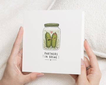 Birthday Card for Partner, Funny Birthday Card for Boyfriend, Girlfriend Birthday Card, Husband Wife Birthday Card, Pickle Pun Card