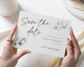 Personalised Save the Date Card, Wedding Save the Date Card, Greenery Save the Date, Simple Save the Date, Custom Save the Date Card