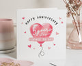 Anniversary Card, 5th Anniversary Card, Romantic Anniversary Card, Five Years Down Card, Cute Anniversary Card, Forever To Go Card