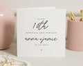 10th Anniversary Card, Personalised Wedding Anniversary Card, Anniversary Card for Couple, Custom Anniversary Card, 10th Wedding Card