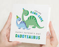 Fathers Day Card, Daddysaurus Card, Dinosaur Card for Dad, Fathers Day Card from Kids, Cute Dinosaur Card, Funny Fathers Day Card