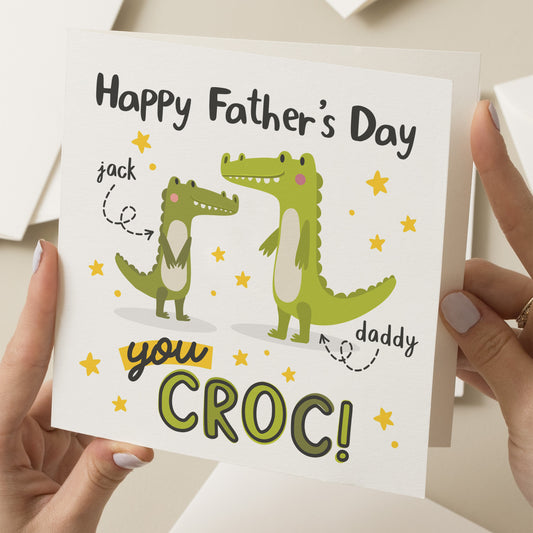 You Croc Dad, Pun Father&#39;s Day Card, Funny Fathers Day Gift, Dad Card For Fathers Day, Card For Dad, Funny Dad Card, Happy Fathers Day Dad