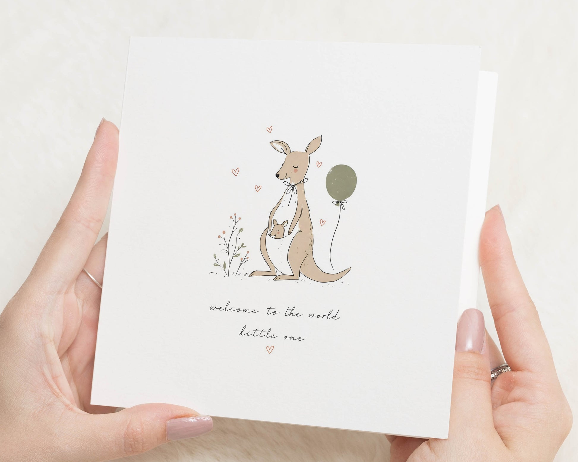 New Baby Card, Welcome to the World Card, Baby Congratulations Card, New Baby Girl Card, New Baby Boy Card, Unisex Baby Card