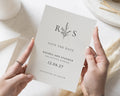 Personalised Save the Date Card, Wedding Save the Date Card, Simple Save the Date Card, Minimal Botanical Save the Date Cards