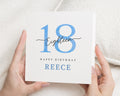 18th Birthday Card, Personalised 18th Birthday Card, Custom Age Birthday Card, Birthday Card for Him, Birthday Card for Her, Simple Card