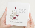 60th Birthday Card, Wine Birthday Card for Him, 60th Birthday Card for Her, Birthday Card for Dad or Mum, Personalised 60th Card