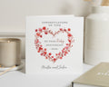 Ruby Anniversary Card for Mum and Dad, 40th Anniversary Card, Personalised Anniversary Card, Floral Anniversary Card, Card for Couple