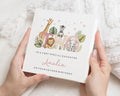 2nd Birthday Card for Daughter, Second Birthday Card, Personalised Birthday Card for Girl, Safari Birthday Card, Jungle Animal Card