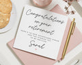 Retirement Card, Congratulations Card, Personalised Retirement Card, Retirement Card for Her, New Adventures Card, Custom Name Card