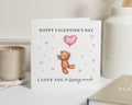 Valentines Day Card, Cute Bear Valentines Card, I Love You Card, Valentines Card for Her, Valentines Card for Him, Romantic Card