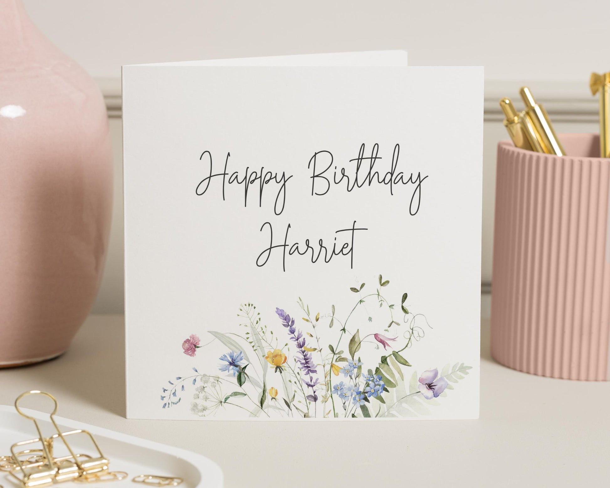Birthday Card for Her, Personalised Birthday Card, Floral Birthday Card, Birthday Card for Women, Birthday Card for Friend, Cute Card