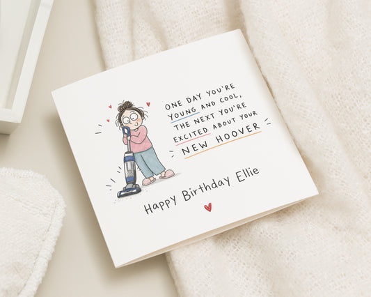 Funny Birthday Card for Her, Personalised Birthday Card, Birthday Card for Mum, Best Friend Birthday Card, Cleaning Birthday Card