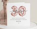 30th Birthday Card for Friend, Personalised Birthday Card, Birthday Card for Her, 30th Birthday Card for Women, Custom Friend Card