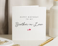 Brother in Law Birthday Card, Birthday Card for Brother in Law, Birthday Card for Him, Brother in Law Card, Simple Minimalist Card