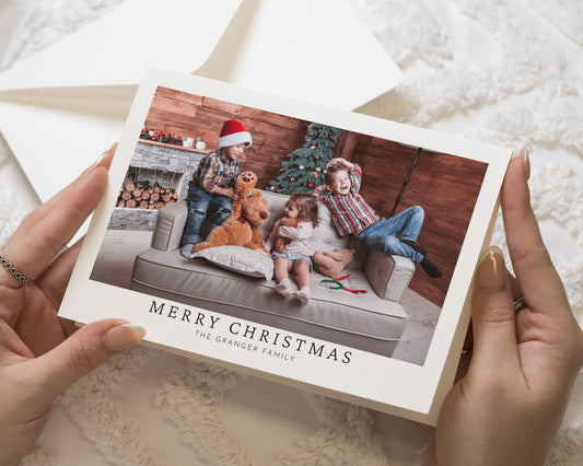 Personalised Photo Christmas Card, Pack of Christmas Cards, Family Christmas Card, Pack of 10, 20, 50 or 100