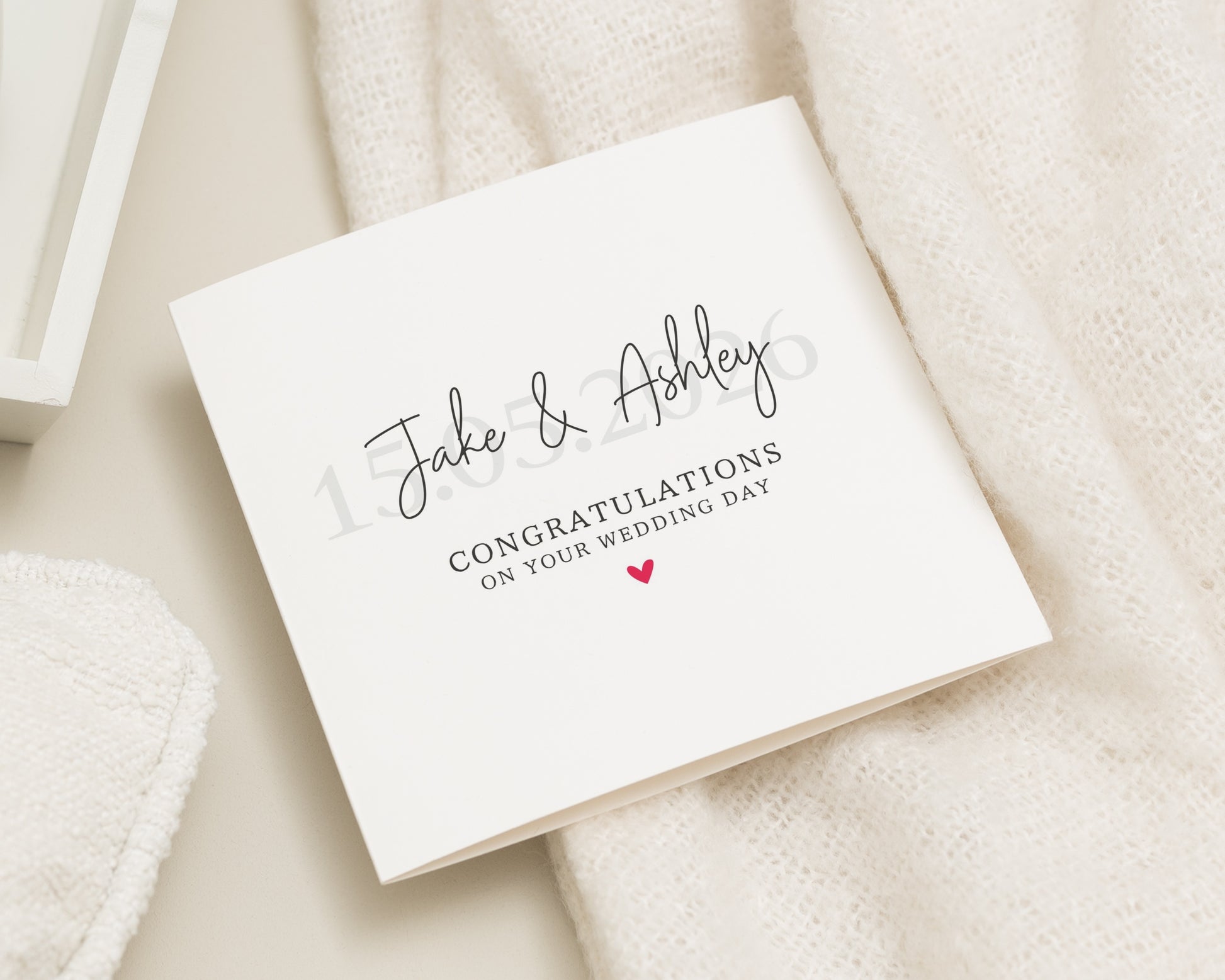Wedding Card, Congratulations Wedding Card, Personalised Wedding Card, Wedding Day Card, Card for Couple, Custom Wedding Card