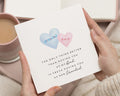 Fathers Day Card for Dad, Personalised Grandad Card, Dad and Grandad Card, Fathers Day Card from Grandchild, Custom Heart Card