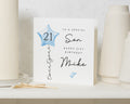 21st Birthday Card for Son, Personalised 21st Birthday Card, Special Son Birthday Card, 21st Birthday Card for Him