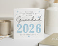 First Fathers Day Card for Grandad, 2026 Fathers Day Card, Personalised Fathers Day Card from Grandchild, Custom Card for Grandad