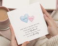 Personalised Fathers Day Card for Husband, Fathers Day Card From Child, Daddy Card, Fathers Day Card From Daughter, Cute Heart Card