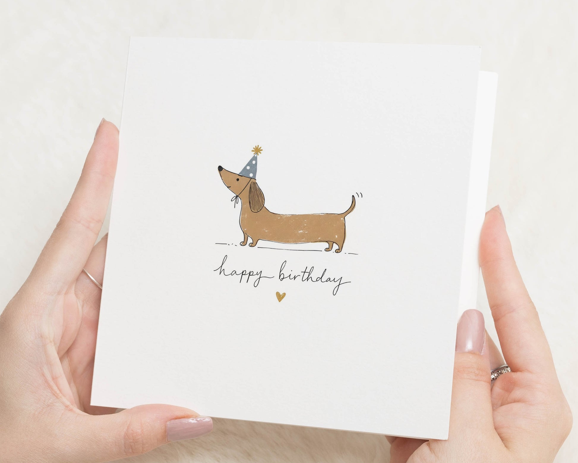 Dog Birthday Card, Dachshund Birthday Card, Sausage Dog Birthday Card, Cute Birthday Cards, Birthday Card for Friend, Dog Lover Card