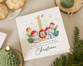 1st Christmas Card for Boy, Personalised First Christmas Card, Animal Christmas Card, Baby Boy Christmas Card, Special Little Boy Card