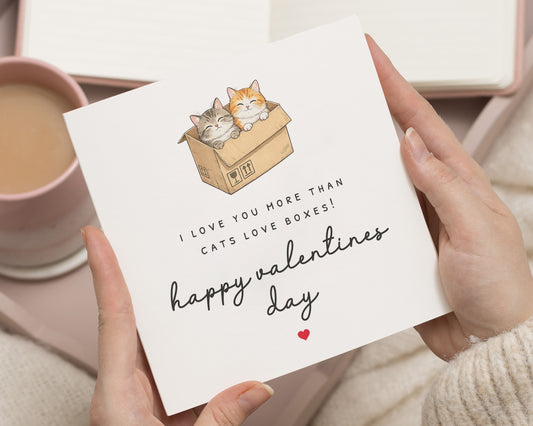 Valentines Day Card, Cat Valentines Card, Funny Valentines Card, Card for Him, Card for Her, Cute Cat Card, Romantic Card, Cat Lover Card