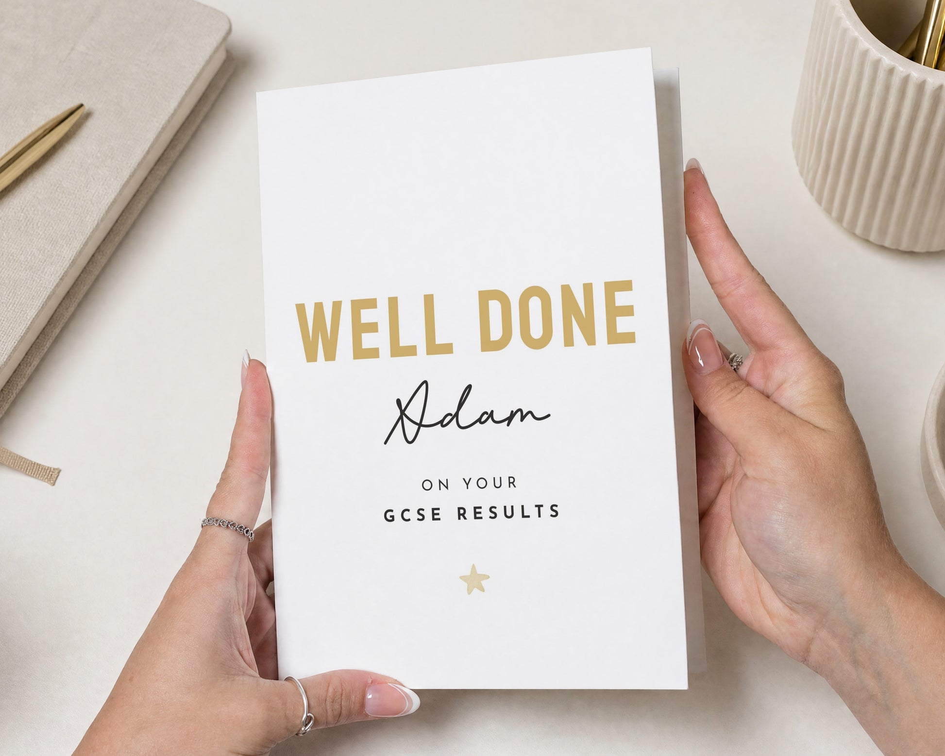GCSE Results Card, Exam Results Card, Well Done Card, Personalised Congratulations Card, GCSE Card for Student, Exam Congratulations Card