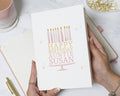 Birthday Card for Auntie, Personalised Auntie Birthday Card, Birthday Card for Her, Custom Birthday Card, Candle Cake Birthday Card