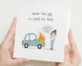 Dad Birthday Card, Birthday Card for Dad, Funny Birthday Card for Dad, Funny Fathers Day Card, Dad Card from Daughter, Daddy Card