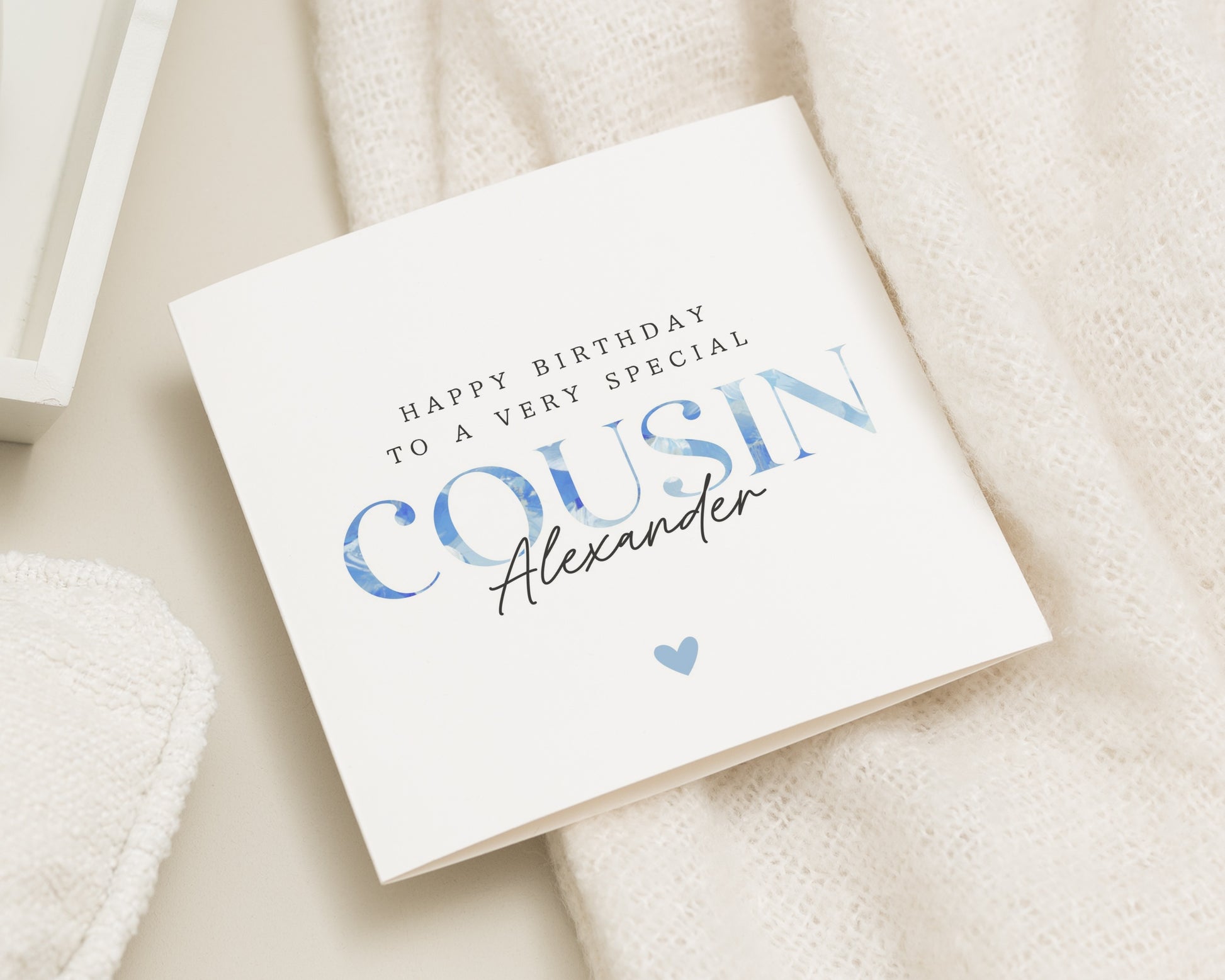 Birthday Card for Cousin, Cousin Birthday Card, Personalised Birthday Card, Birthday Card for Him or Her, Special Cousin Card, Custom Card