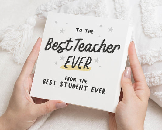 Teacher Thank You Card, Best Teacher Card, Thank You Card for Teacher, End of Term Card, Teacher Appreciation Card, Funny Teacher Card