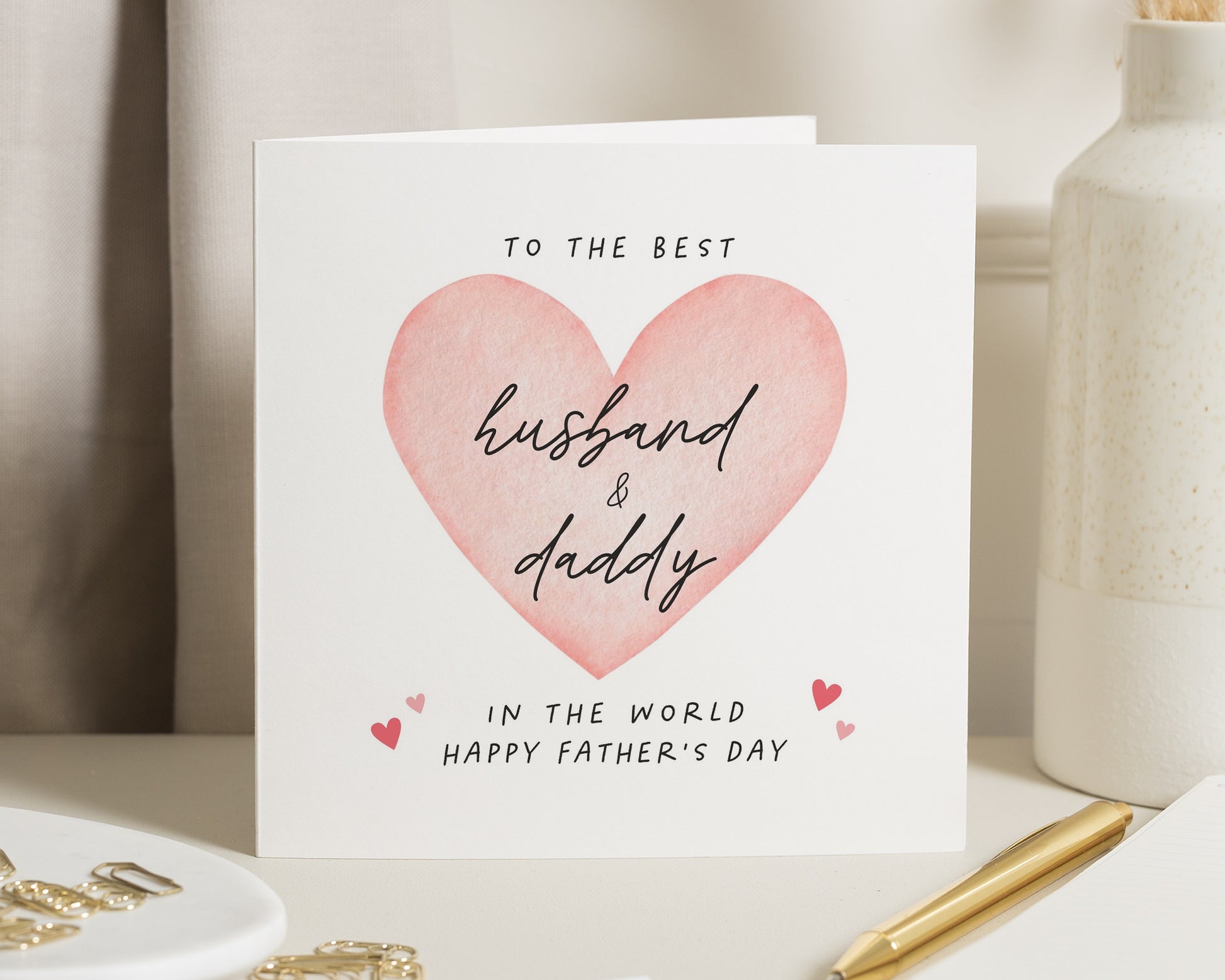 Fathers Day Card for Husband, Fathers Day Card from Child, Daddy Fathers Day Card, Husband Daddy Card, Cute Fathers Day Card