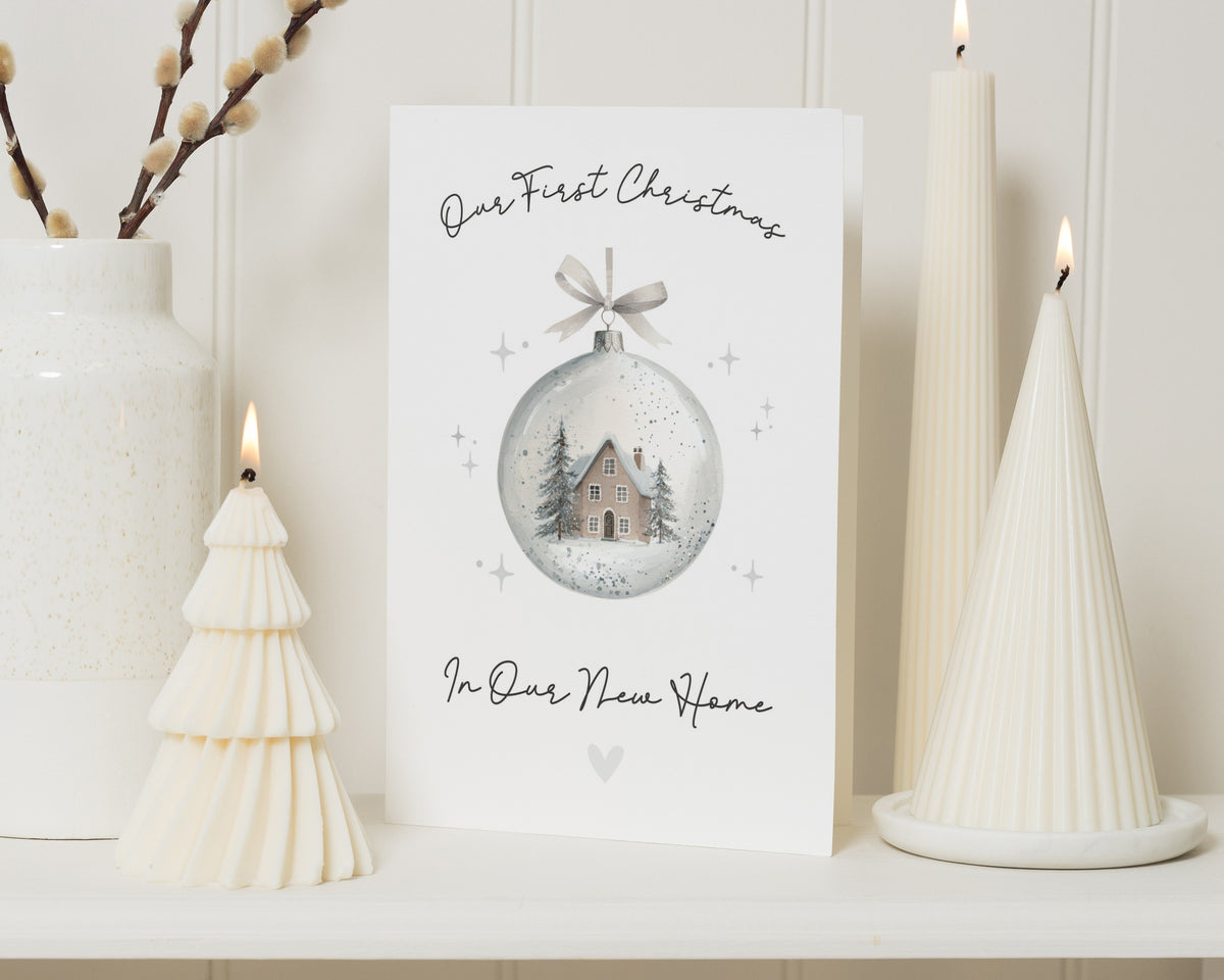 First Christmas Card, 1st Christmas Card, New Home Christmas Card, Our First Christmas Card, Christmas Card for Couple, New Home Card
