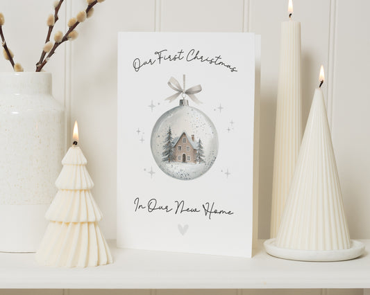 First Christmas Card, 1st Christmas Card, New Home Christmas Card, Our First Christmas Card, Christmas Card for Couple, New Home Card