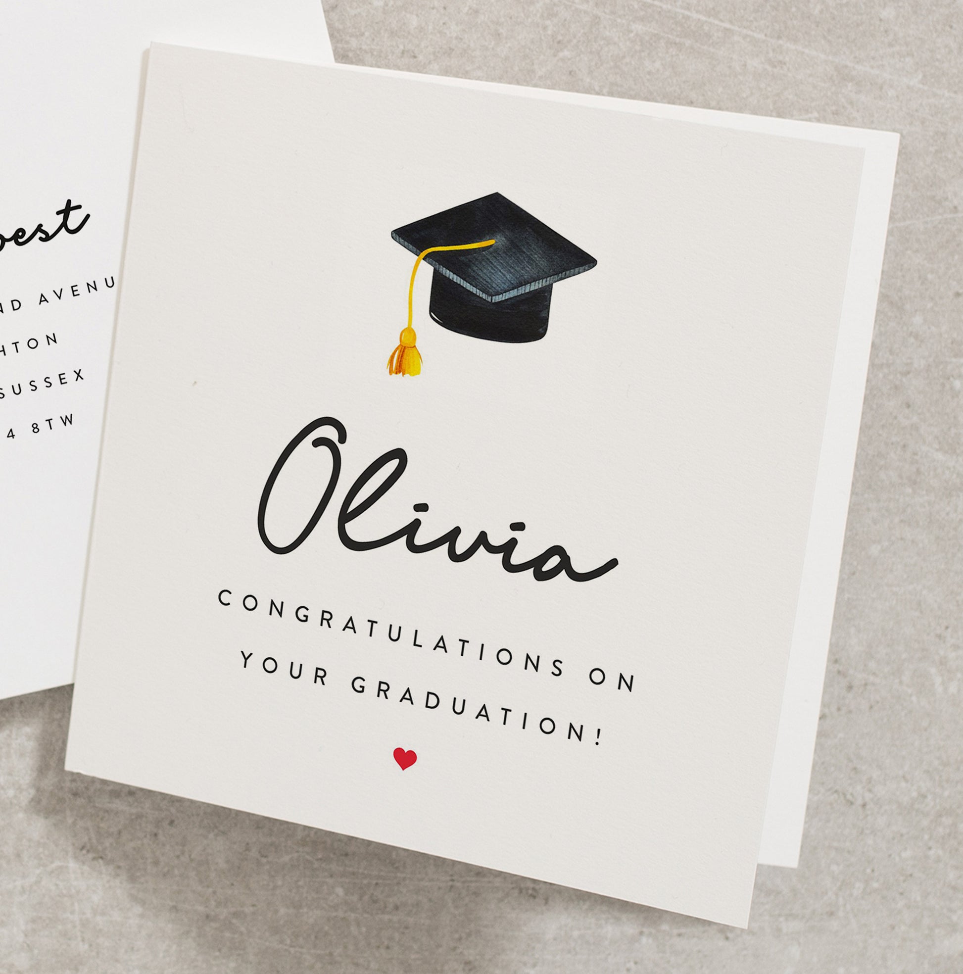 Congratulations On Your Graduation Card, Personalised Graduation Card, Well Done, So Proud of You, Graduation Card EC013