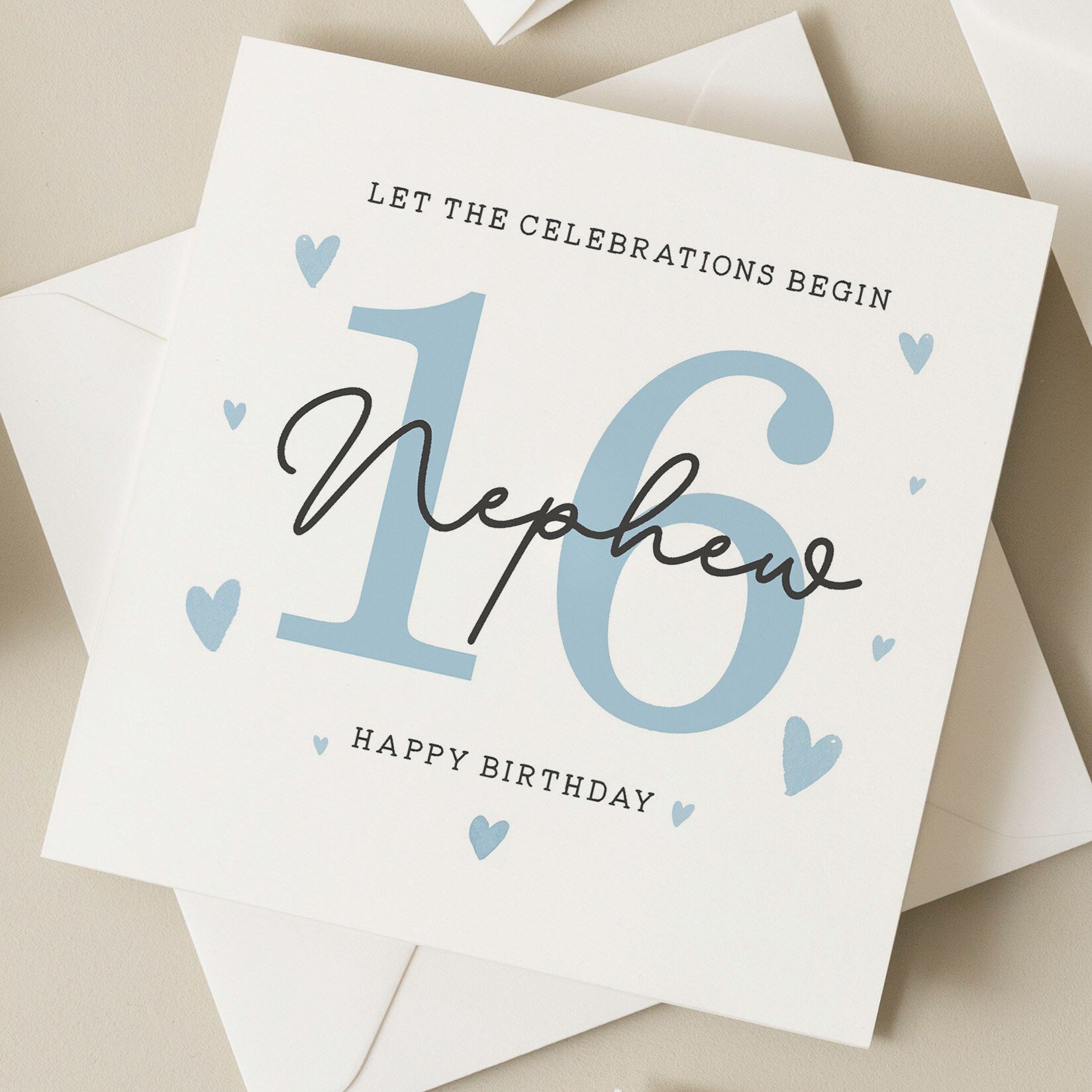 Birthday Nephew Card, 16th Birthday Card For Nephew, Nephew 16th Birthday Gift, Sixteenth Birthday Card For Him, 16th Milestone Birthday