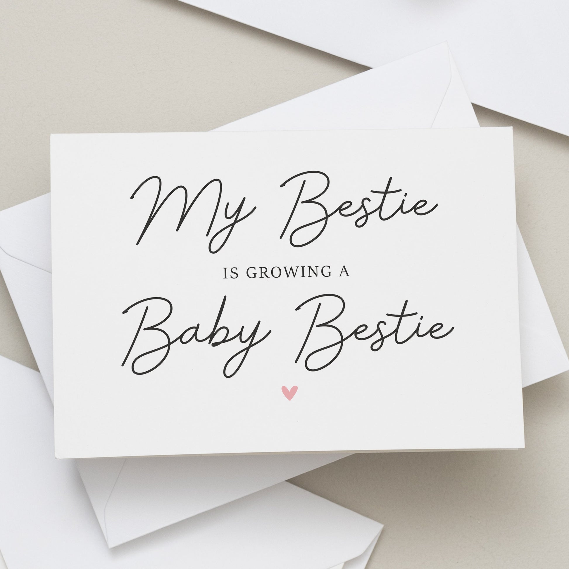 My Bestie Is Pregnant Card, Amazing News On Your Pregnancy Card, Pregnancy Card For Mummy To be. Parents To Be Pregnancy Card PG007