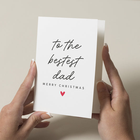 Best Dad Christmas Card, Best Dad Christmas Card, Christmas Card, Dad Gift, Xmas Card Dad, Christmas Card For Daddy, Christmas Card Dad