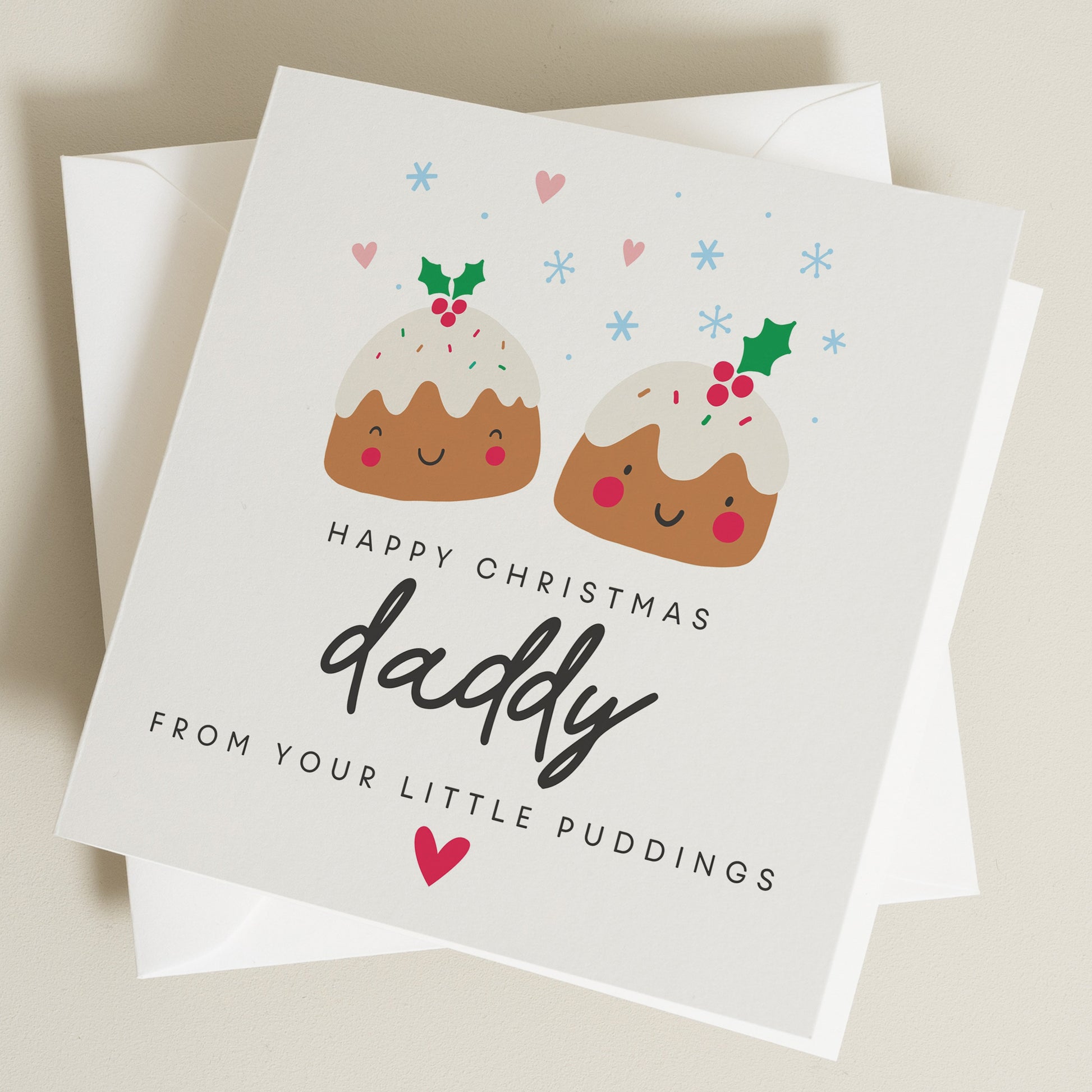 Personalised Daddy Christmas Card, Dad Christmas Card, Dad Christmas Card From Children, Christmas Card For Daddy, Christmas Card For Dad