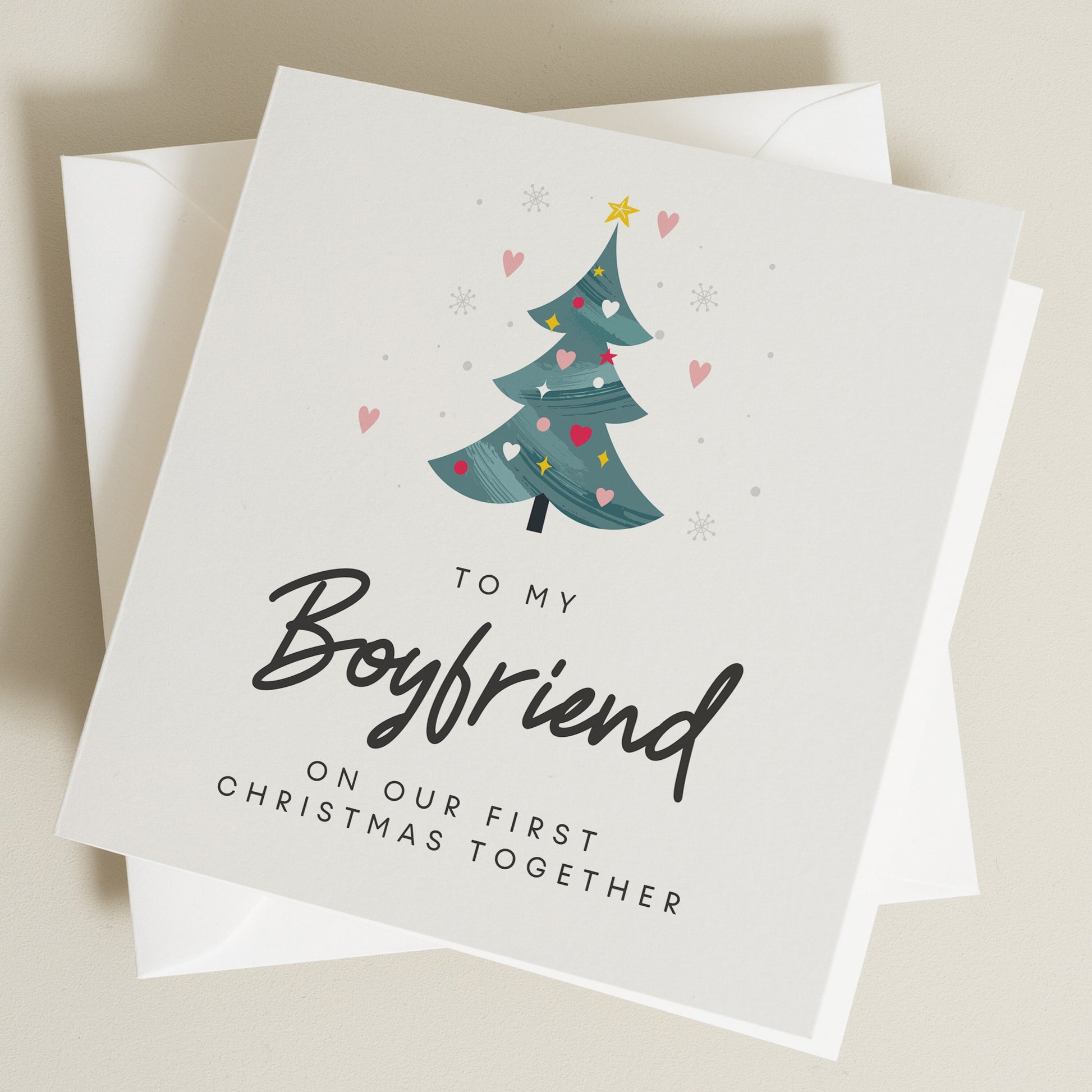 Christmas Card, Boyfriend Christmas Card, First Christmas Together Card Christmas Card For Him or Her, Cute Girlfriend Christmas Card,