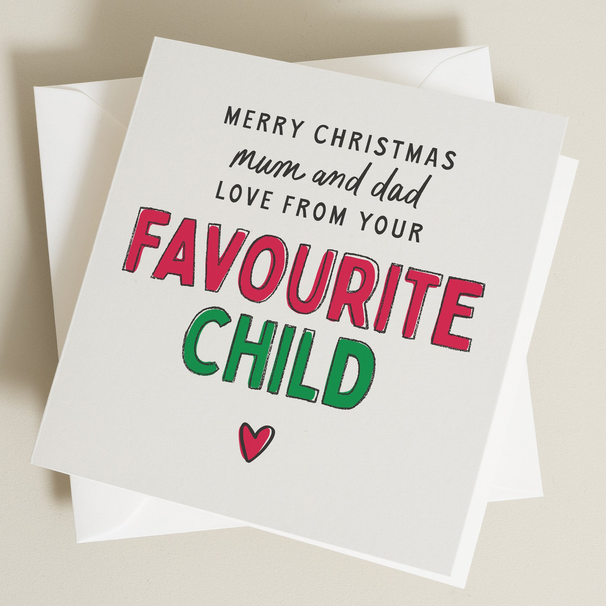 Christmas Card For Mum And Dad, Parents Christmas Card, Dad And Mum Christmas Card, Personalised Christmas Card Mum And Dad, Christmas Poem