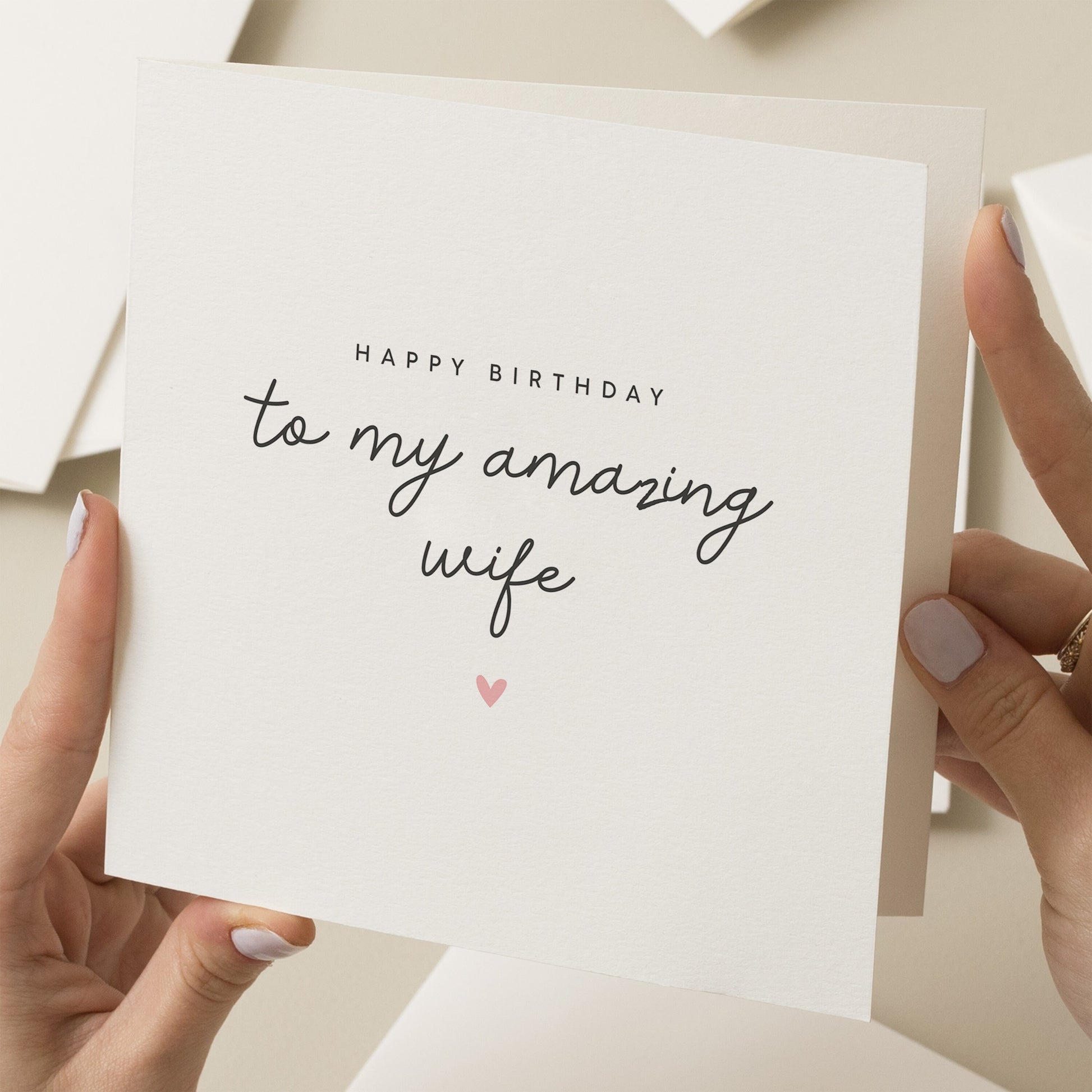 Wife Birthday Card, Happy Birthday Card For Wife, Personalised Birthday Gift For Her, Romantic Birthday Card, Birthday Card For Partner