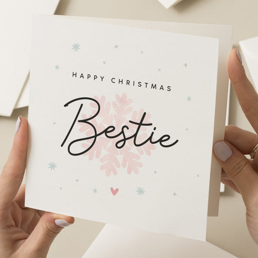 Christmas Card to My Bestie, Best Friend Christmas Card, Gift For Best Friend Christmas, Woman Friend Christmas Card, Xmas Gift, For Her