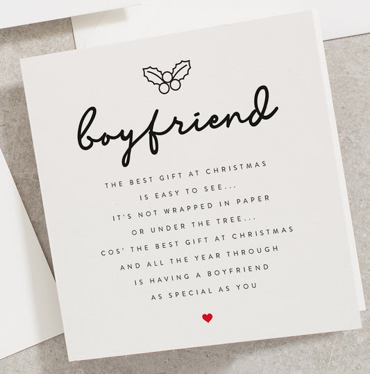 Boyfriend Christmas Card, Romantic Christmas Card, Christmas Card Boyfriend Romantic, Christmas Card For Boyfriend CC114