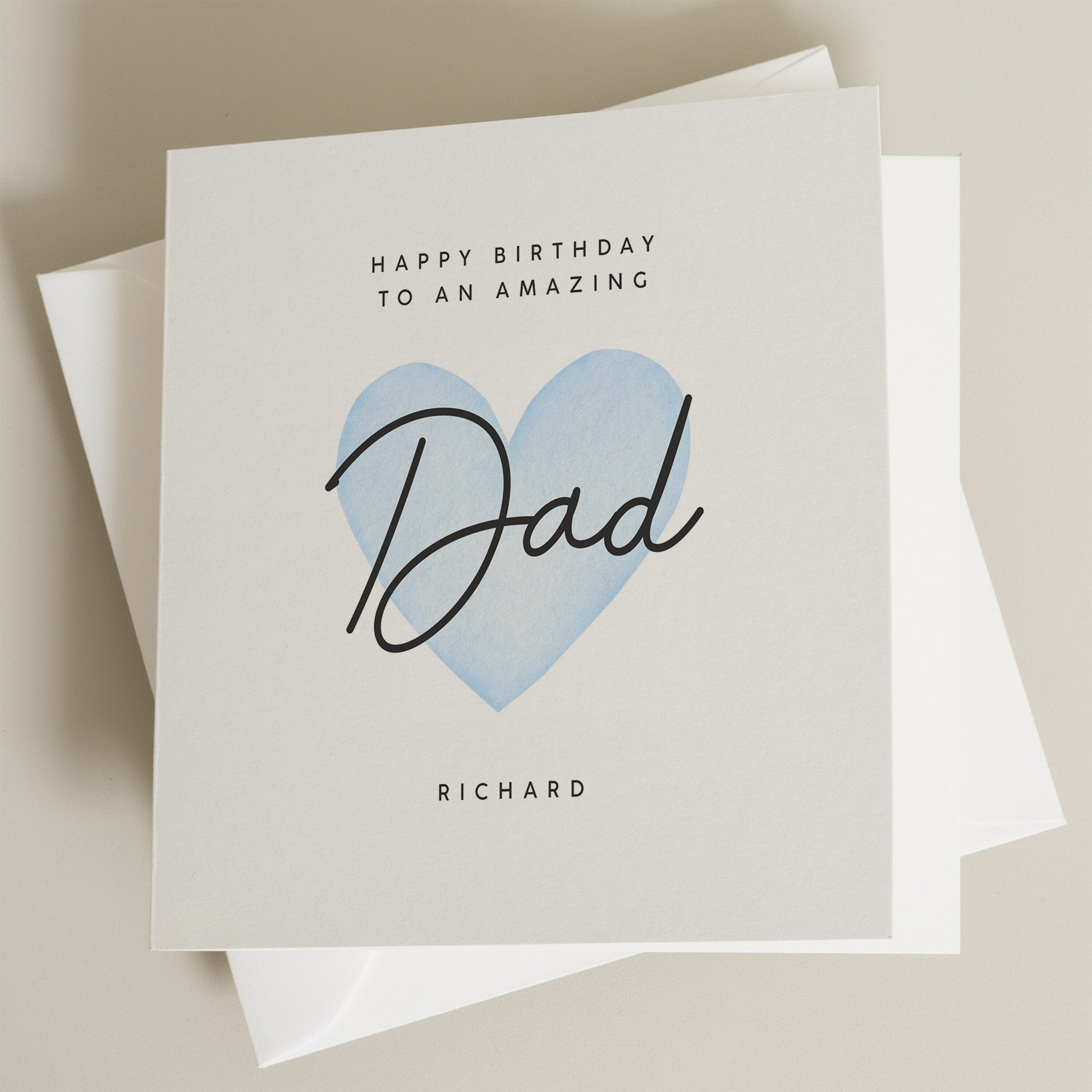 Personalised Birthday Card For Dad, Dad Birthday Card, Happy Birthday Dad, Special Dad Birthday Card, Card From Son, From Daughter, To Daddy