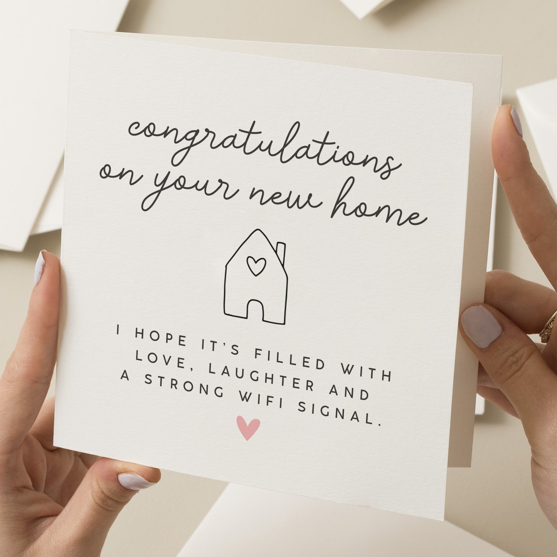 Congratulations On Your New Home Card, Housewarming Card, Friends Moving Home Card, New House Card For Daughter, Funny New Flat Card