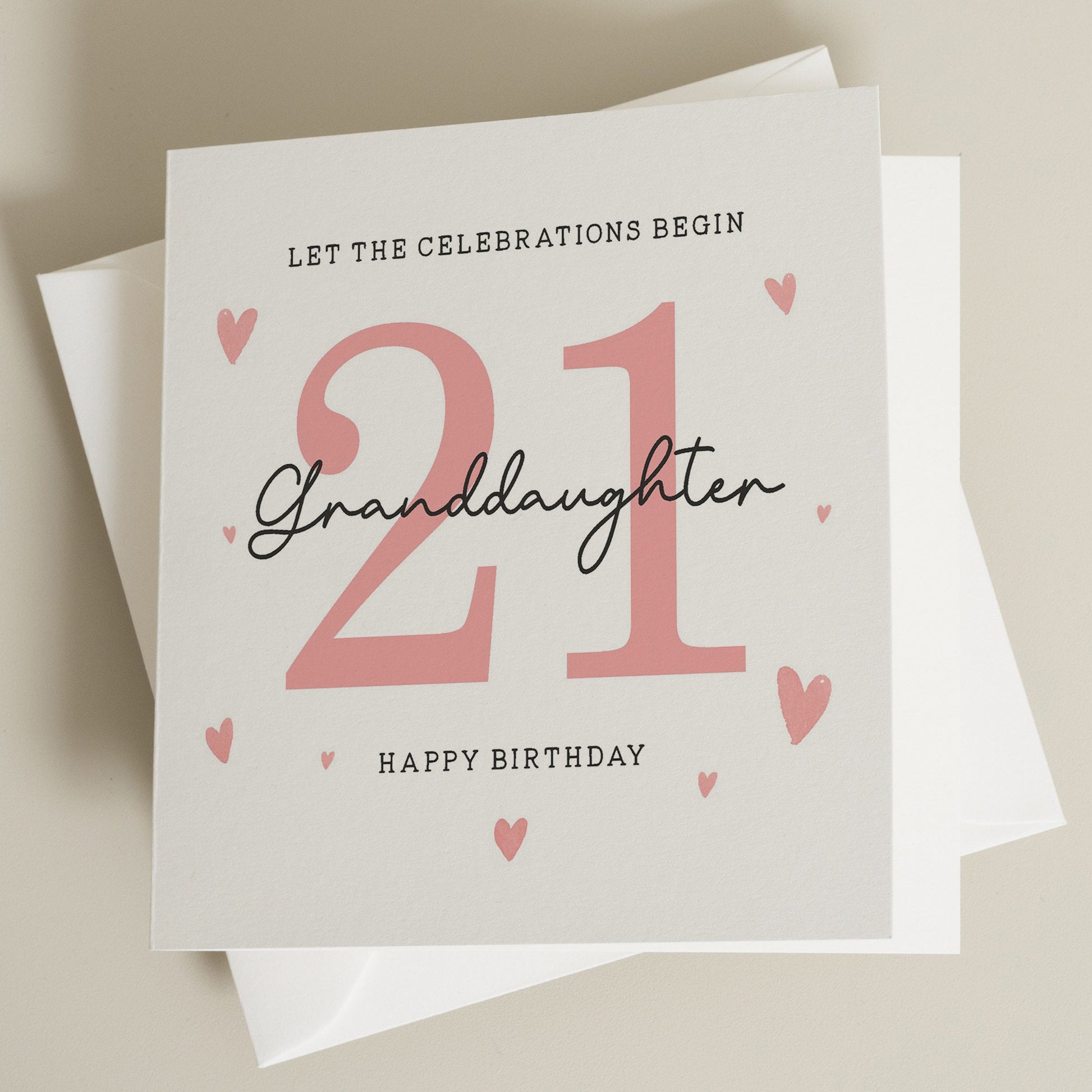 21st Birthday Card, For Granddaughter, Granddaughter 21st Birthday Card, 21st Birthday Card For Granddaughter, 21st Birthday Gift For Her